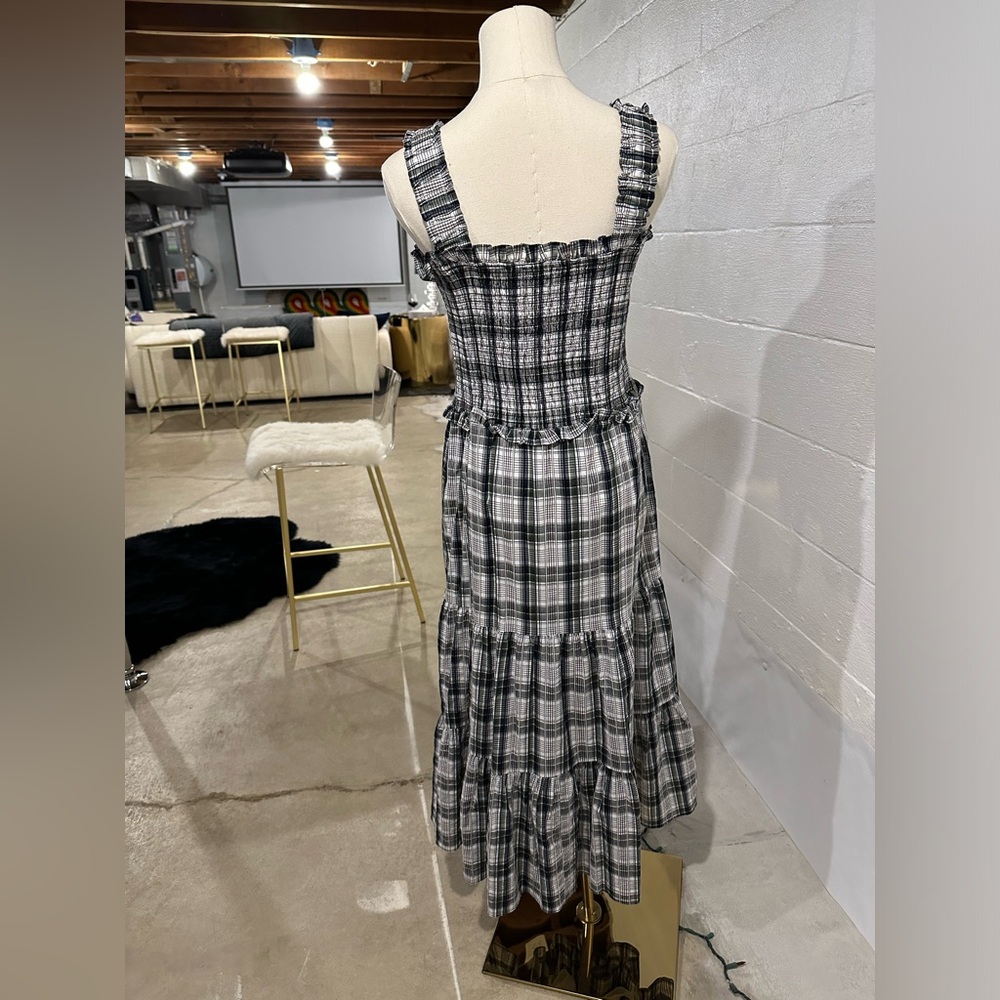 Veronica Beard Ziada Cotton-blend Voile Midi Dress - Picture 2 of 9